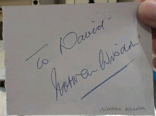 Norman wisdom autograph - norman,