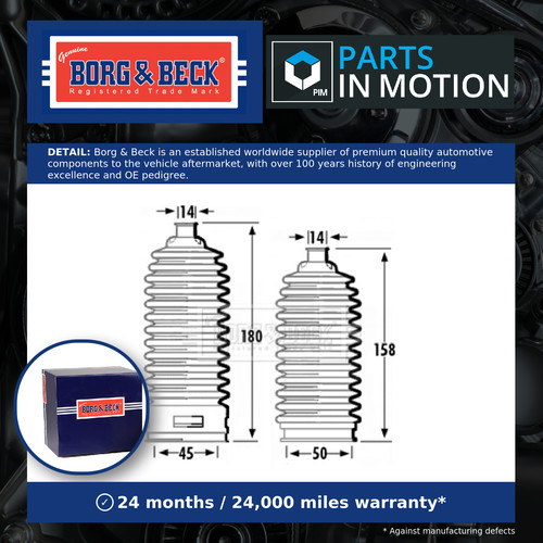 Steering rack boot fits nissan - steering,