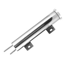 2x10in Overflow Tank Can Polished Stainless Steel Coolant Radiator 14oz Fit For