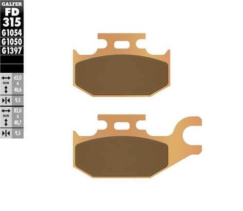 Pads brake rear yamaha - pads,