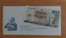 2005 £5 JACK NICKLAUS serial No. JWN0094361