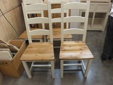 SET OF 2 AMISH PAINTED CHAIRS CHOICE OF COLOURS AVAILABLE F&B POINTING HONEY