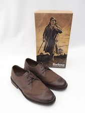 Barbour Westoe Brogues Shoes Leather Brown UK 7.5 EU 41.5