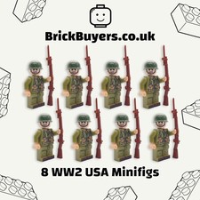 NONE LEGO WW2 USA Soldiers -