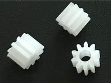 3X FOR HORNBY RINGFIELD UPGRADE CD TRAIN MOTOR 10 TEETH PLASTIC SPUR PINION GEAR