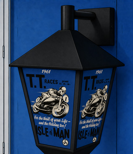Isle man racing large - racing, wall