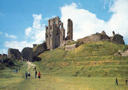 England postcard corfe castle - england,