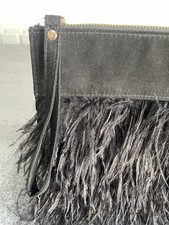 Ladies Black Suede Effect &