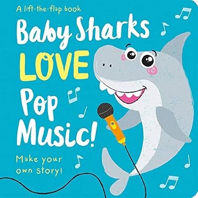 Baby sharks love pop music - sharks,