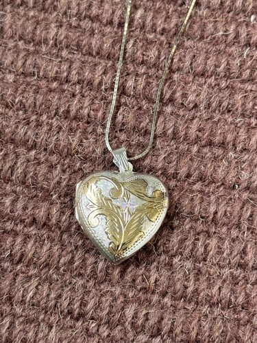 925 silver and gold locket - silver,