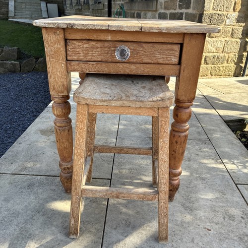 Traditional pine writing desk - writing,