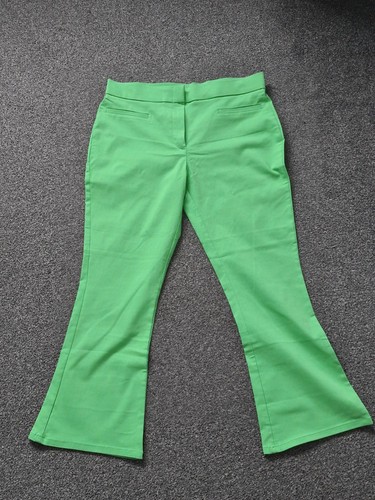 Primark green flared trousers - green,