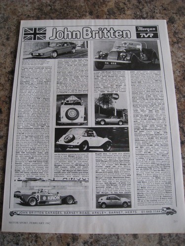 John britten garages car - garages, stock