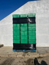 4 x Heavy Duty Food Grade 45ltr Stacking Containers 600 x 400 x 245mm Euro Boxes