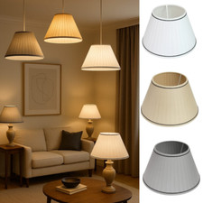 Pleated ring coolie lampshade - pleated,