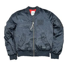 Adidas Originals x Run DMC Bomber Jacket Black Red Lining Men's Size Small