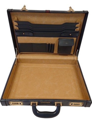 Custom leather briefcase - leather,