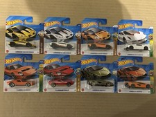 Hot Wheels Basic Assortment 8 x Lamborghini Huracan, Miura, Sian, Sesto