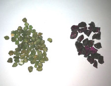 Grape Garnet + Demantoid Specimens. 80.00cttw. Scarce. UK