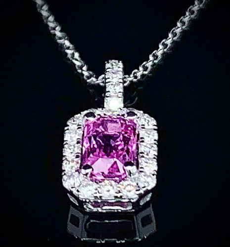 Pink sapphire and - sapphire,