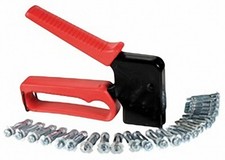 Metal Anchor Plug Setting Plasterboard Wall Fixing Gun Tool 30 M4 + 15 M5 plugs