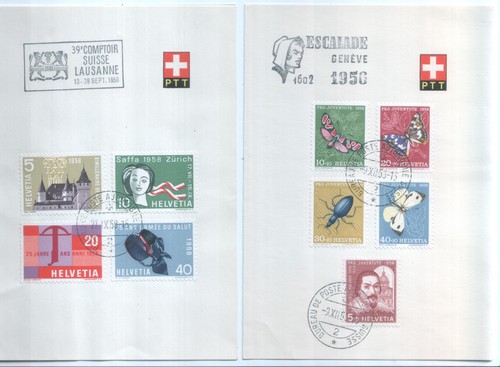 Swiss ptt stamps sheet - ptt,