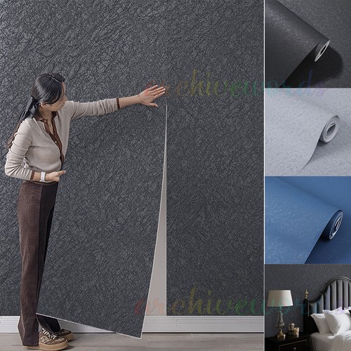 Black plain textured wallpaper - black,