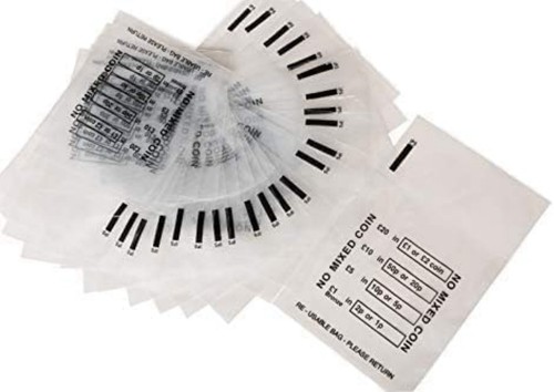 Plastic coin bags mixed - plastic,