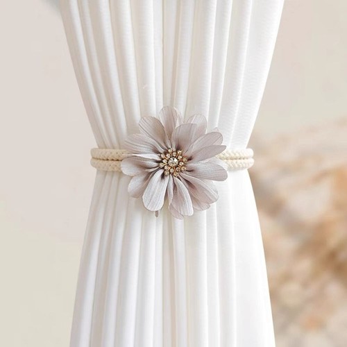 Adjustable curtain tiebacks - adjustable,