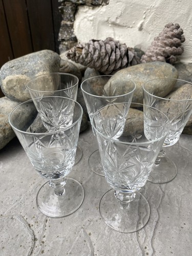 Set vintage cut crystal - set, of
