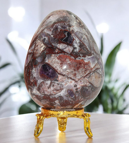 Red auralite amethyst crystal - auralite,