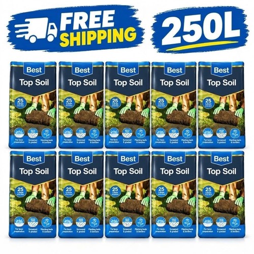 250l top soil 10x25l multi - top,