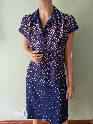 Vintage 60s 70s red white - red, blue