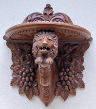 LARGE CARVED WALNUT GOTHIC