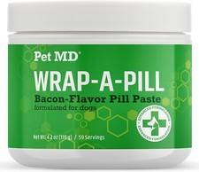 Pet MD Wrap A Pill for Dogs Create a Pocket to Hide Pills and Medication - Bacon