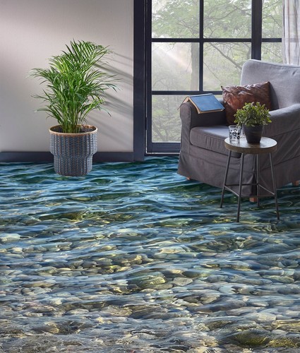 River stones r2558 floor - 3d,