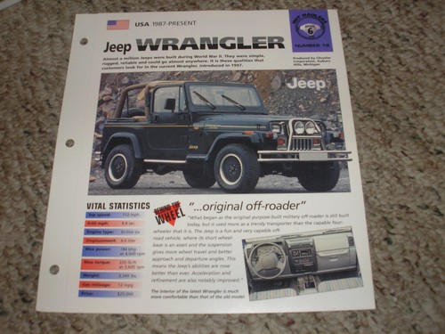 Usa 1987 present - usa, wrangler
