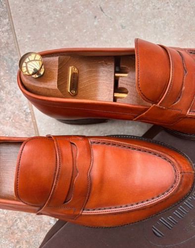 Vgc church tan loafers - tan,