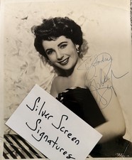 Elizabeth Taylor Hand Signed