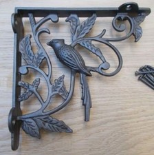 Rustic iron shelf bracket