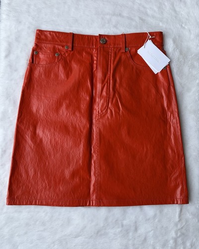 Nwt helmut lang orange patent - lang,
