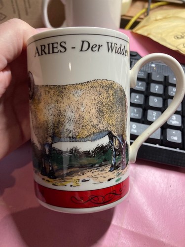 Aries zodiac mug german - aries,