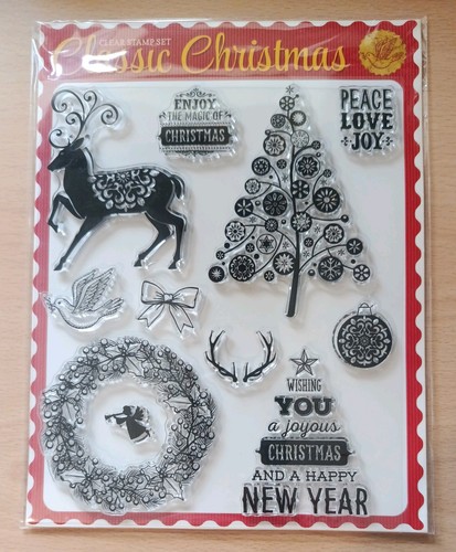 Classic christmas clear stamp - christmas,