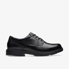Clarks Mens Lane Stride Black