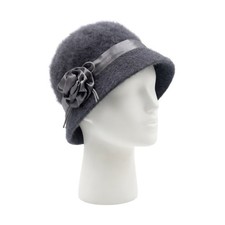 Womens Vintage 80s Grey Angora