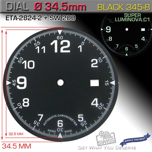 Dial for movement eta - movement, +