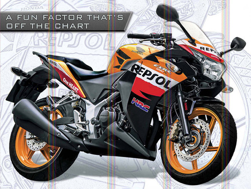 Repsol honda metal - repsol, retro