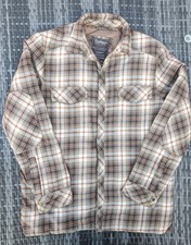 Craghoppers Padded Quilted Shirt Mens MEDIUM Check Plaid Lumberjack Flannel