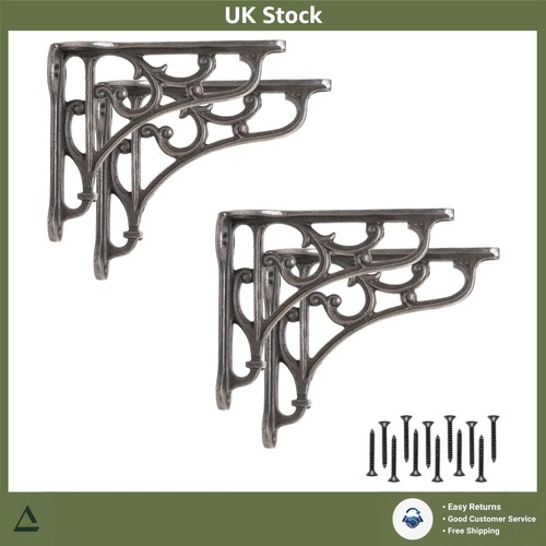 Elegant cast iron ornate shelf - iron,
