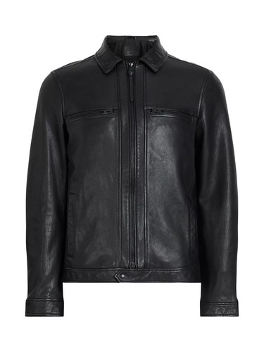 Allsaints luck leather jacket - luck,